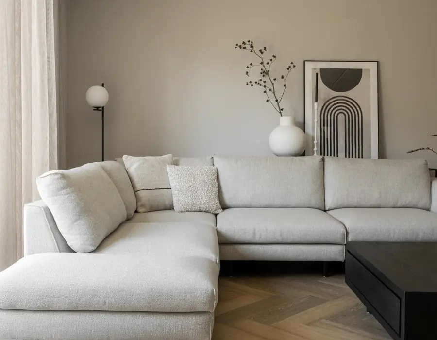 Woonkamer voor de afwerking